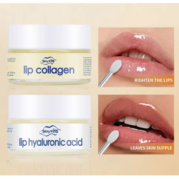 Masca cu acid hialuronic pentru buze, efect de marire si hidratare
